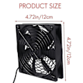 Miniatyrbillede 4 af 4: 120 mm 5V USB-drevne pc-router-ventilatorer med hastighedsregulator Høj luftstrøm køleventilator til router-tilstand[HK] Som vist As shown
