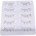 Miniatyrbild 4 av 5: Lösögonfransar Korta naturliga fransar Clear Band Lashes Pack Wispy