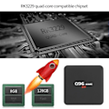 Miniatyrbillede 4 af 5: Q96 HOME Smart TV Box Set Top Box EU PLUG8GB+128GB