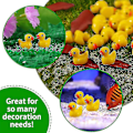 Miniatyrbilde 2 av 5: 100 stk Mini Gula Ankor Ankungar Tiny Duckies Hage Landskap Akvarium Dukkehus Potteplanter Dekorasjon