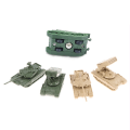 Miniatyrbild 3 av 5: F?r pojkar 1/4PCS 1/144 T-90MS Tankmodell TOS Military Fighting Multicolor 4PCS