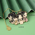Pikkukuva 1 / 5: Luova anime-kirjanmerkki Mo Dao Zu Shi Stormästare i demonisk odling Wei Wuxian Lan Wangji Metal Hollowing Bookmark 4