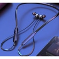 Miniatyrbillede 2 af 3: Bluetooth-hovedtelefoner hængende hals 16 timer standby sort szq