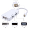 Miniatyrbild 5 av 5: Thunderbolt Mini DP displayport till HDMI DVI VGA, 3 i 1, till macbook