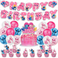 Pikkukuva 2 / 3: Pink Stitch Barn födelsedagsfest dekoration ballonger Set set 2