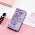 Miniatyrbild 5 av 5: Kompatibel med Iphone Xr Case Flip Cover Emboss Butterfly Soft Tpu Shockproof Shell Slim - Violett null none