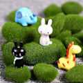 Miniatyrbillede 3 af 5: 20 stk. 3 størrelser kunstig mos sten rock grøn mos tyk DIY grøn one size