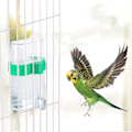 Miniatyrbild 3 av 5: Fågelbur Vattenflaska, 2-pack Fåglar Automatiska Vattenautomater, Transparent Fågelvattendispenser, Automatisk Vattenautomat