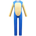 Miniatyrbild 3 av 3: Sonic The Hedgehog Cosplay Halloween Kläder för Barn Pojkar Flickor Jumpsuit + Mask + Handskar 3-4 år = EU 92-98