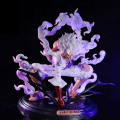 Miniatyrbild 3 av 5: One Piece Luffy GEAR 5 Anime Figur Nika Solgud PVC Action Figur Vit one size