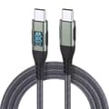Miniatyrbild 5 av 9: Snabbladdningskabel 3meter PD 100w Type C med display Silver