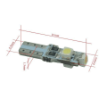 Miniatyrbild 2 av 3: T5 Led 8-pack vit 1210smd W2x4.6d W2.1.x4.9d W1.2W W2.3W vita 6000k Vit