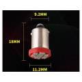 Miniatyrbild 5 av 5: BA9S 10-pack röd Led med 8st SMD2835 chip T4W styling Silvergrå