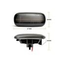 Miniatyrbild 3 av 5: Led dynamisk blinkers Audi A3 A4 A6 Smoke lens  styling 2-pack