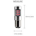 Miniatyrbild 3 av 5: Bay15d Röd p21/5w 1157 Led med 24st 3030smd 2-pack bak bromsljus Silvergrå