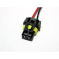 Miniatyrbild 2 av 4: HB3 HB4 H10  xenon / led / halogen kontakter sockel fattning Svart