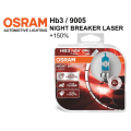 Miniatyrbild 1 av 5: Osram Hb3 +150% NIGHT BREAKER LASER halogen premium lampor 9005 Metall utseende
