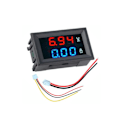 Miniatyrbild 1 av 6: Voltmätare + Amperemätare 0-33V + 0-10A DC Digital lcd display Svart