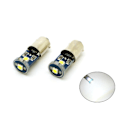 Miniatyrbild 1 av 5: BA9S Canbus 6000k Led 2-pack T4W xenonlook 100 lumen Vit