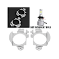 Miniatyrbild 2 av 4: Lamphållare led xenon H7 Mercedes C ML E GL GLS BMW Ford Edge Krom
