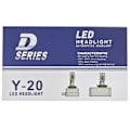 Miniatyrbild 2 av 2: Y-20  D8s led kit 6100 lumen 2-pack 6000k xenonvit Silver