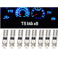 Miniatyrbild 1 av 3: T5 Led 8-pack blå 1210smd W2x4.6d W2.1.x4.9d W1.2W W2.3W Blå