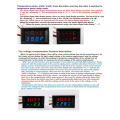 Miniatyrbild 8 av 9: 4 in 1 Volt + Amp + Temp + Watt 0-33V + 0-10A DC Digital lcd