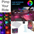 Miniatyrbild 3 av 5: Led pimpkit med App.kontroll styling set med 4 ledmoduler multifärg