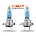 Miniatyrbild 4 av 5: Osram H7 +100% COOL BLUE 5000k halogen lampor 12v DC PGJ19-2 Metall utseende