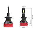 Miniatyrbild 3 av 7: HB4 led kit F3C 9006 5000 lumen 55w 6000k  2-pack