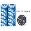 Miniatyrbild 1 av 2: CR1632 10-pack Lithium batterier CR 1632 3V batteri .. Silver