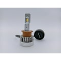 Miniatyrbild 2 av 3: Y-20  D2s led kit 6100 lumen 2-pack 6000k xenonvit Silver