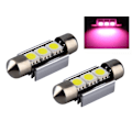 Miniatyrbild 1 av 4: C5W Canbus 39mm Pink Rosa Led spollampor SV8.5  festoon Pink 39mm Pink 2-pack