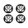 Miniatyrbild 1 av 2: Transformers hjulnav emblem t fälgar centrumkåpor 4-pack styling