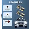 Miniatyrbild 2 av 6: T10 w5w 6000k Led lampor Canbus 3x 3030SMD chip 2-pack 12-16v Vit