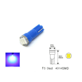 Miniatyrbild 2 av 3: T5 blå 6-pack Led med 4014SMD chip W2x4.6d W2.1.x4.9d W1.2W W2.3W Blue Blåa 6-pack