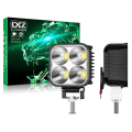 Miniatyrbild 5 av 6: 2x Led 20w mini Spot 12 - 24 volt 2000 lumen st + blixtljus Svart