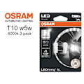 Miniatyrbild 1 av 5: Osram t10 w5w 6000K 2-pack led W2.1x9.5d Vit