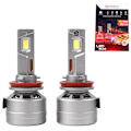 Miniatyrbild 1 av 4: F10 H9 H11 led kit 10000 lumen 120w 6000k Canbus  2-pack . Vit