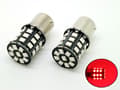 Ba15s Röd p21w 1156 Led med 33st 2835smd 2-pack bromsljus Röd