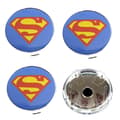 Superman centrumkåpor till fälgarna 60mm passar 57mm hål 4-pack Stålmannen