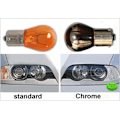 Miniatyrbild 2 av 6: AUTO-STYLE Bau15s krom blinkers lampa py21w halogen lampor Krom