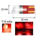 Miniatyrbild 2 av 3: t10 w5w röd 10-pack Led lampor med 1st 3030smd chip 194 Red Röda 10-pack