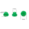 Miniatyrbild 2 av 4: T4.7 T5 Neo Wedge 6-pack med grön led chip instrument belysning Gröna 6-pack