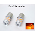Miniatyrbild 1 av 5: Bau15s gul blinkers led lampor 12v py21w Silvergrå