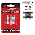 Miniatyrbild 1 av 5: T15 W16W 921 912 906 backljus LED, 1000 lumen, 6000K, W2,1x9,5d.
