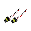 Miniatyrbild 4 av 4: HB3 HB4 H10  xenon / led / halogen kontakter sockel fattning Svart