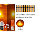 Miniatyrbild 3 av 7: T25 3157 blinkers Canbus led lampor 12v  py27/7w p27/7w diadem Silvergrå