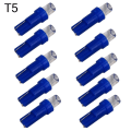 Miniatyrbild 1 av 2: T5 blåa 10-pack Led W2x4.6d W2.1.x4.9d W1.2W W2.3W 12v. blå Blå