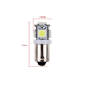Miniatyrbild 3 av 4: BA9S 10-pack 3200k Led med 5st SMD5050 chip T4W styling Silvergrå